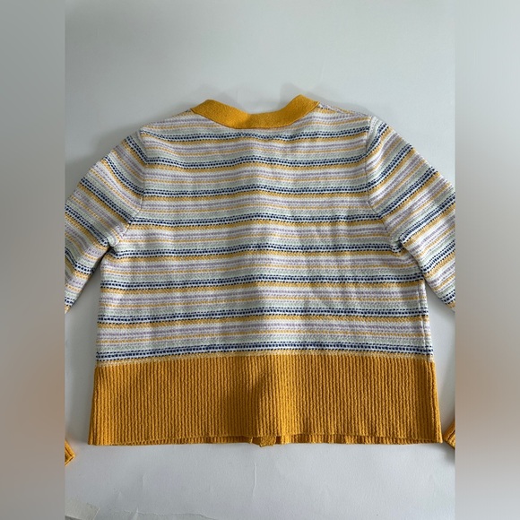 Milly Striped Tweed Cardigan size M Preowned - Picture 10 of 16